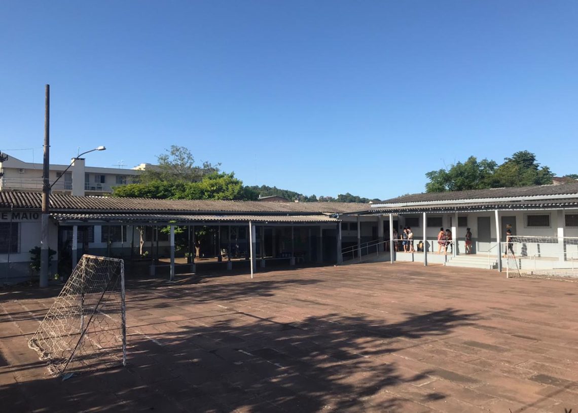 Escola fica às margens da ERS-115, no bairro Jardim do Prado, em Taquara
Foto: Matheus de Oliveira