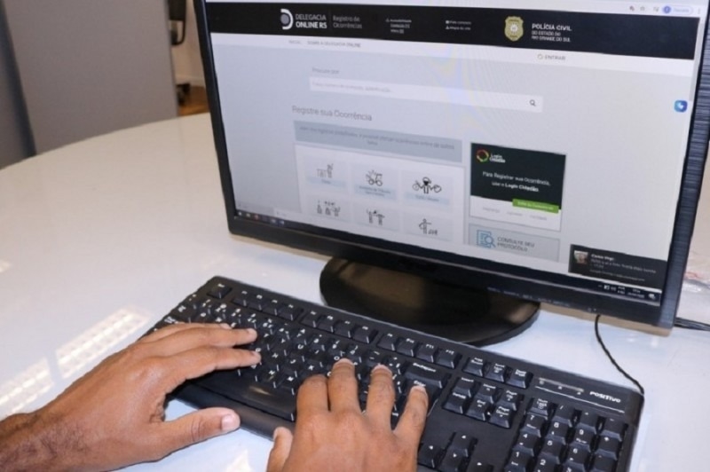 Site permite registro de praticamente todos os tipos de fatos criminais - Foto: Divulgação/Polícia Civil
