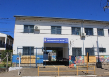 Escola de ensino fundamental tem cerca de 520 alunos. 
Foto: Matheus de Oliveira