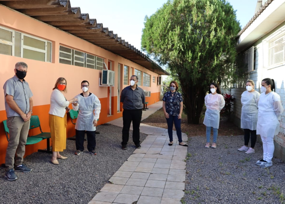 Entrega do novo centro ocorreu na manhã desta segunda-feira (11). Foto: Cris Vargas/Prefeitura de Taquara