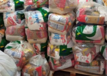 Ao todo, foram 110 cestas básicas recebidas
Foto: Divulgação/Prefeitura de Taquara