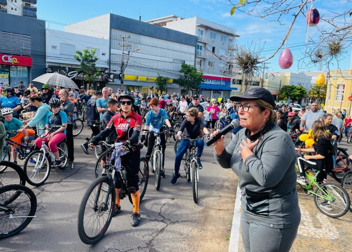 Ciclistas estiveram nas principais ruas do Município
Fotos: Cris Vargas/Prefeitura de Taquara