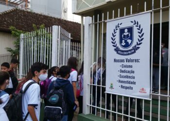 Aulas na escola iniciaram em fevereiro
Foto: Ruan Nascimento/Prefeitura de Taquara