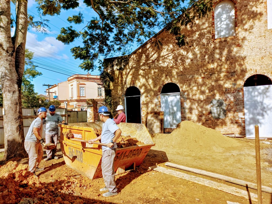 Casa Vidal segue sendo restaurada em Taquara Foto:  Magda Rabie