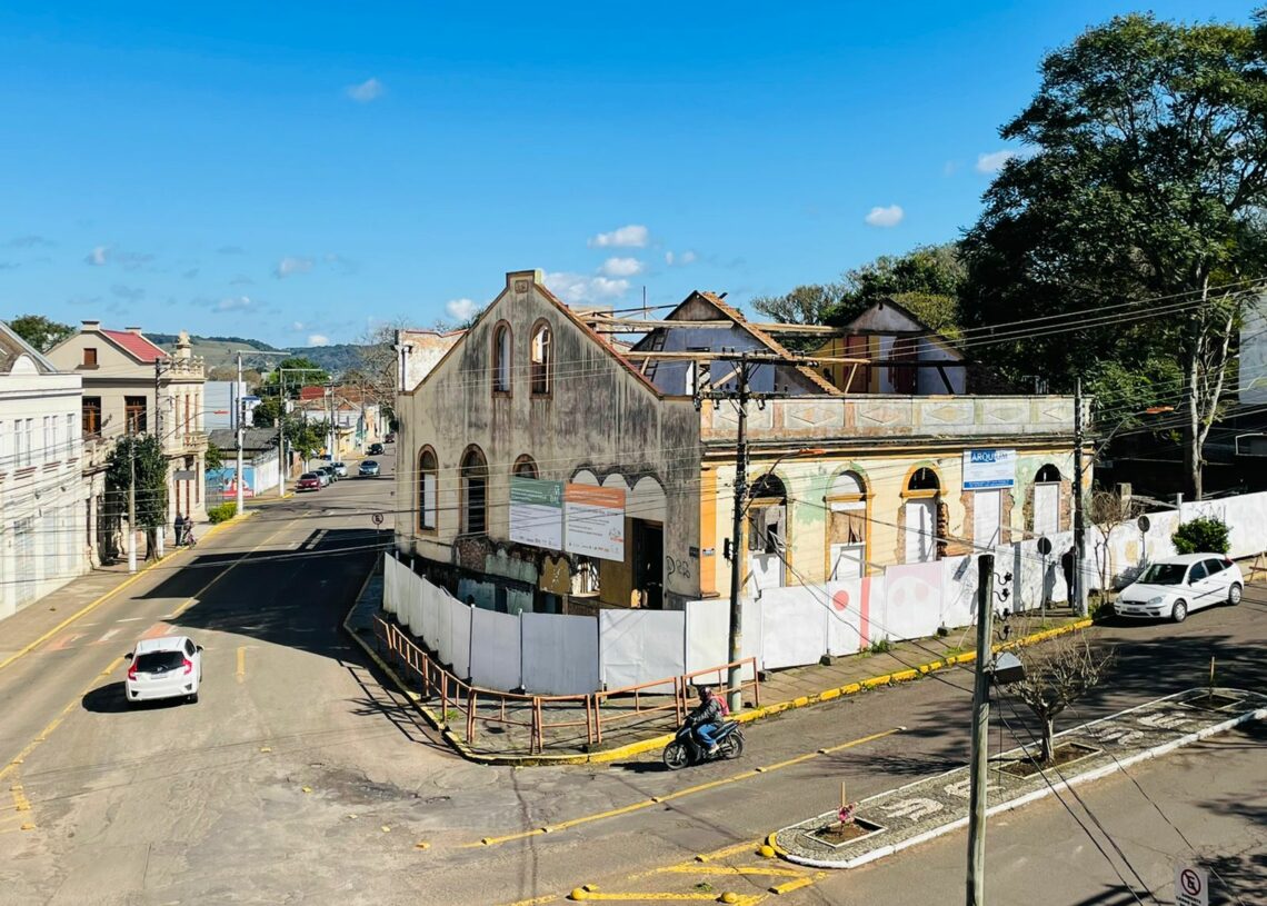 Obras reiniciaram em maio de 2022 com a segunda etapa Foto: Cris Vargas/Prefeitura de Taquara