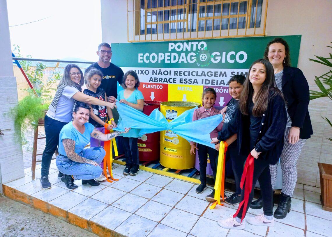 Ecoponto revitalizado foi entregue na escola João Martins Nunes Foto: Magda Rabie