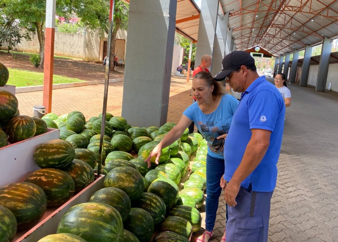 Mais de 900 frutas já foram vendidas desde o início da feira - Foto: Ruan Nascimento/Prefeitura de Taquara