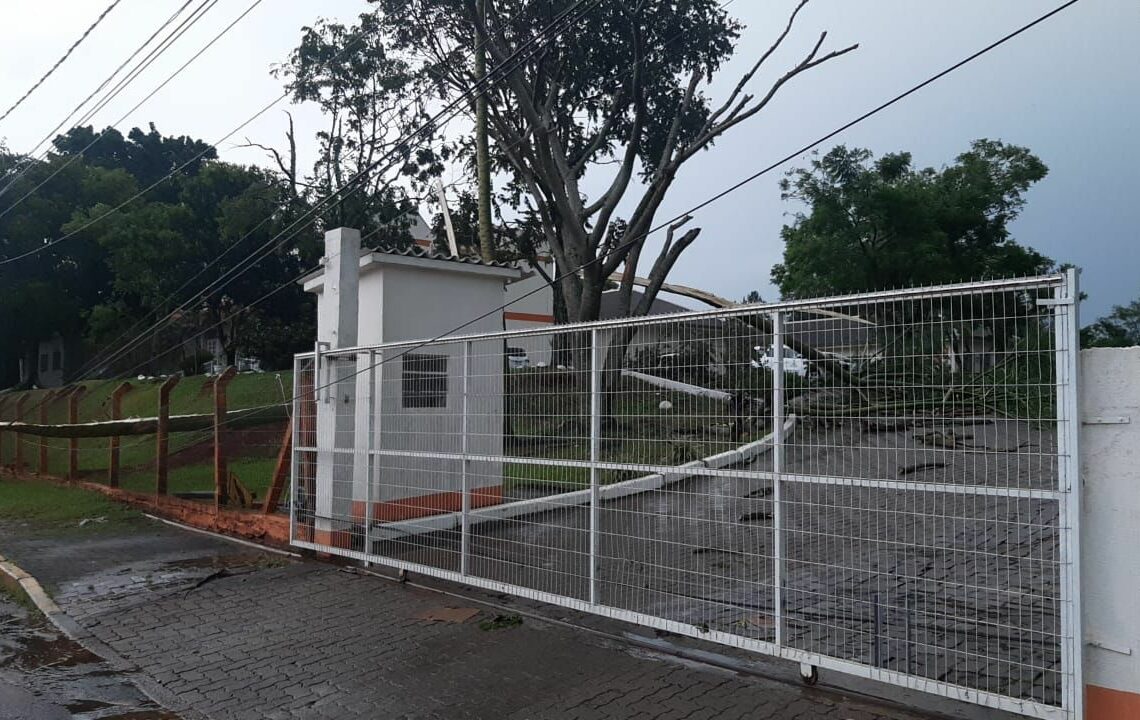 Secretaria de Educação sofreu danos com as chuvas Foto: Divulgação/Prefeitura de Taquara