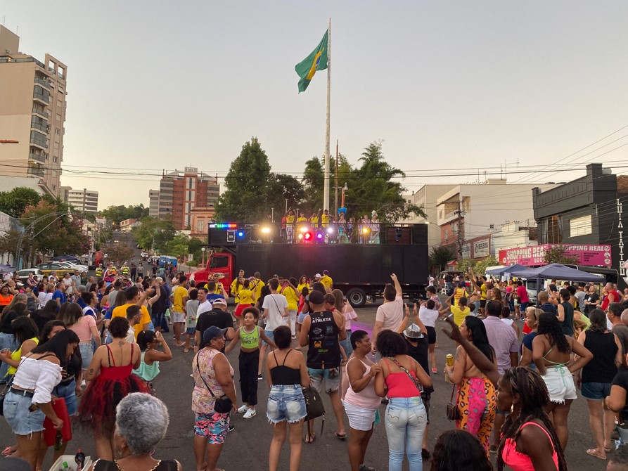 Centenas de foliões prestigiaram a festa Foto: Ruan Nascimento/Prefeitura de Taquara
