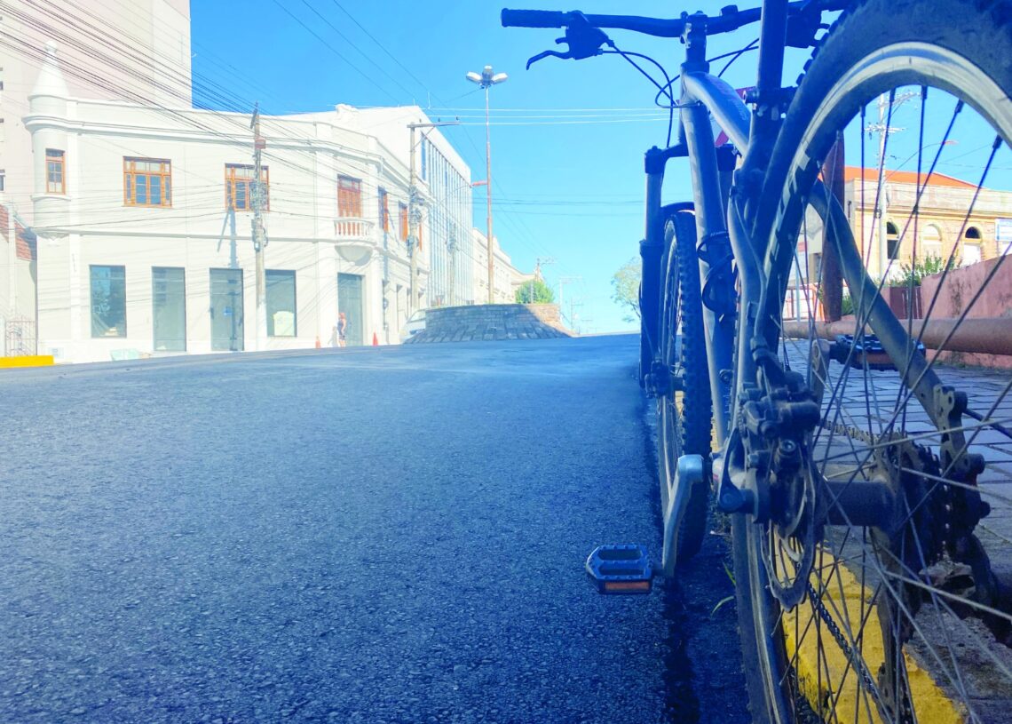 Passeio Ciclístico vai iniciar em frente à Prefeitura de Taquara, na Rua Tristão Monteiro. Foto: Jauri Belmonte