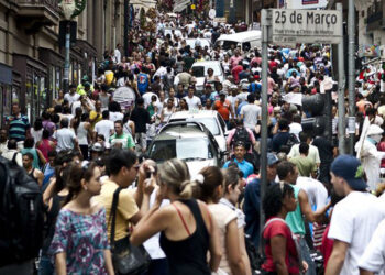 Em 2022, os habitantes do estado de São Paulo representavam cerca de um quinto da população brasileira - Foto: Marcelo Camargo/Agência Brasil