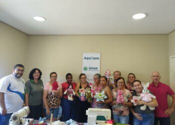 Edição do curso de artesanato com bonecos de pano em fevereiro deste ano Foto: Divulgação/Prefeitura de Taquara