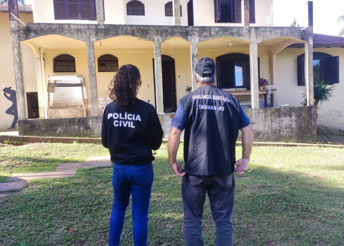 Clínica do terror foi descoberta essa semana em Santa Cruz da Concórdia, no interior de Taquara (Foto: Polícia Civil)