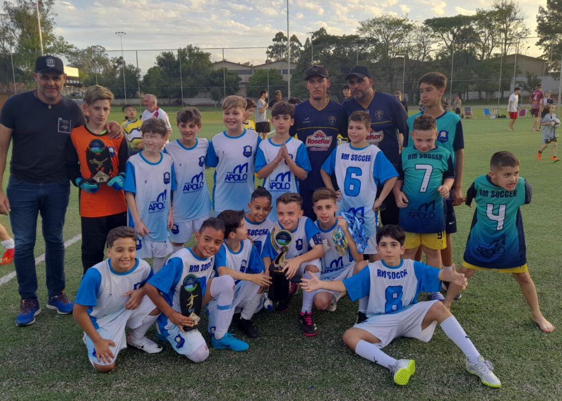 Equipe do RM Soccer foi a vencedora nas duas categorias disputadas neste domingo
Foto: Divulgação/Prefeitura de Taquara