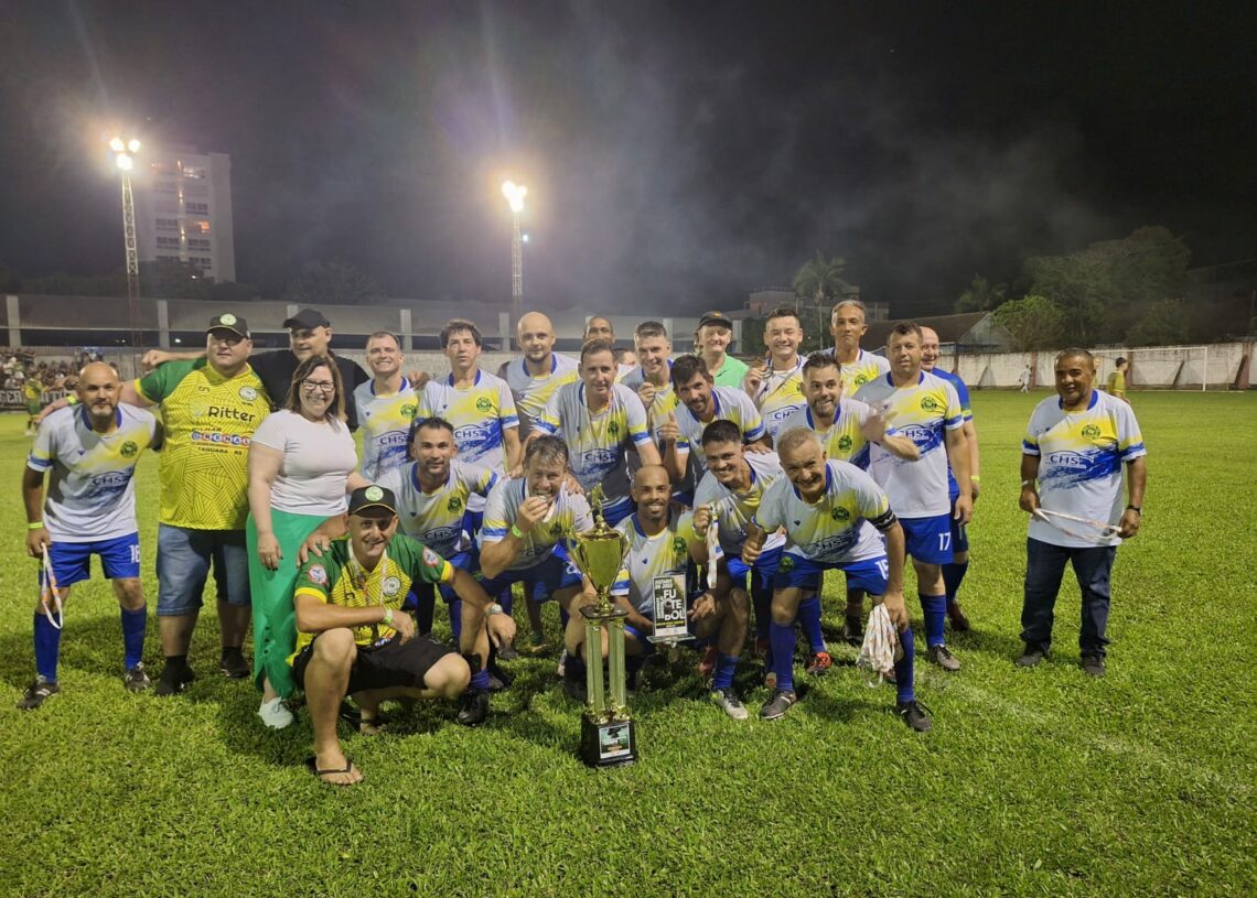 Equipe do Vila Nova que venceu pela categoria Livre.
Foto: Ruan Nascimento/Prefeitura de Taquara.